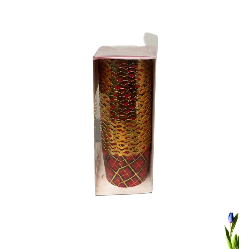 1 Baking Cups My Minds Eye 50 pieces paper goods. cupcakes Christmas tree,tartan